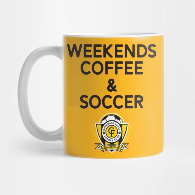 Weekends Coffee & Soccer Black CFSC by jdsoudry